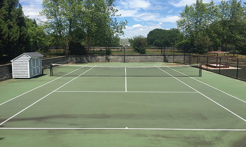 asphalt tennis court repair